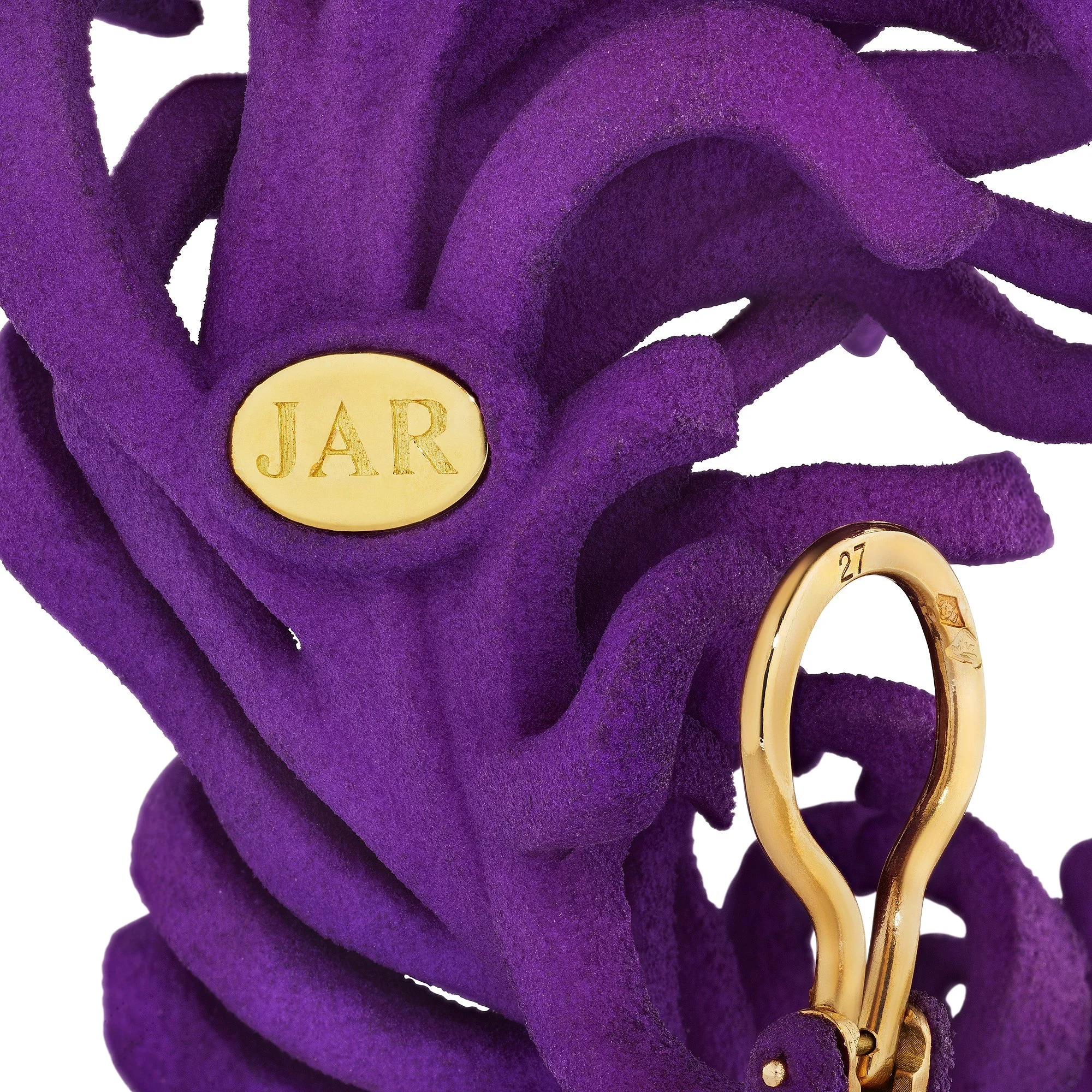 JAR Paris Violet Feather Clip Earrings | Steven Fox Jewelry